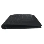 Black Croc-Tex Bifold Wallet For Men