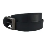 Black Double Lining Genuine Leather Belt