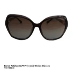 Brown polarized and uv protected Women glasses
