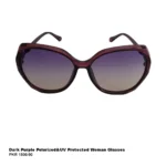 Dark purple polarized and uv protected Women glasses