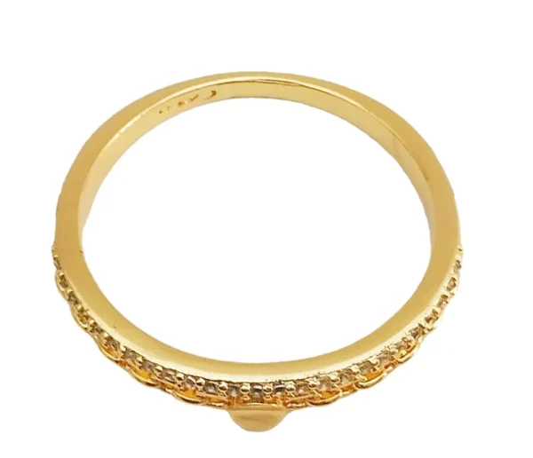 Elegant dual band Women stone Rings