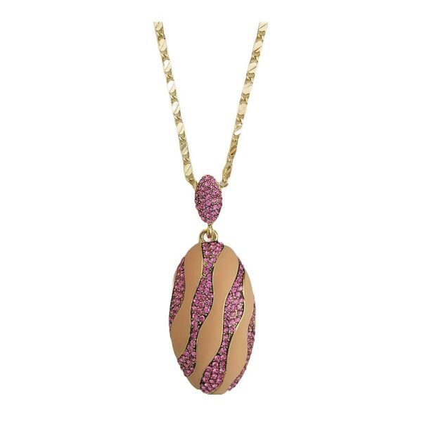 Glint Purp Zirconia Locket Set