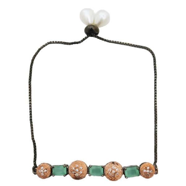 Gold Emerald Necklace Set