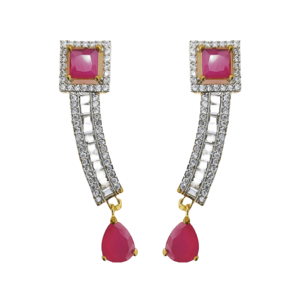 Pinkish-Ruby Necklace Set
